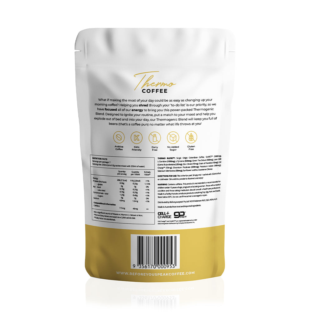 Before You Speak- Thermo Coffee 7 day pack