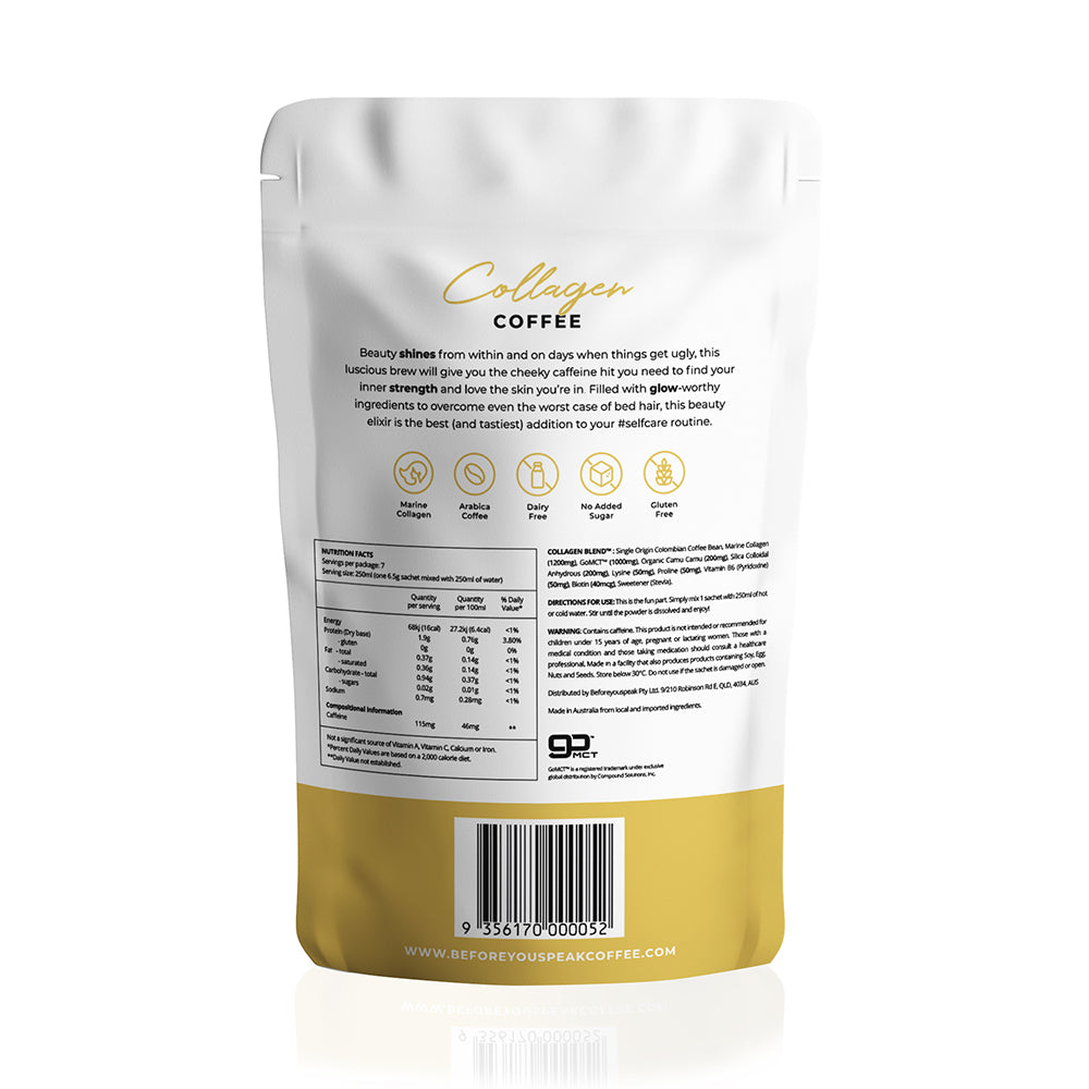 Before You Speak Collagen Coffee- 7 day pack