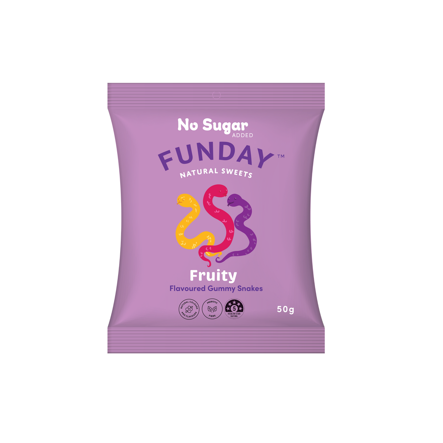Funday Natural Sweets- Fruity Gummy Snakes
