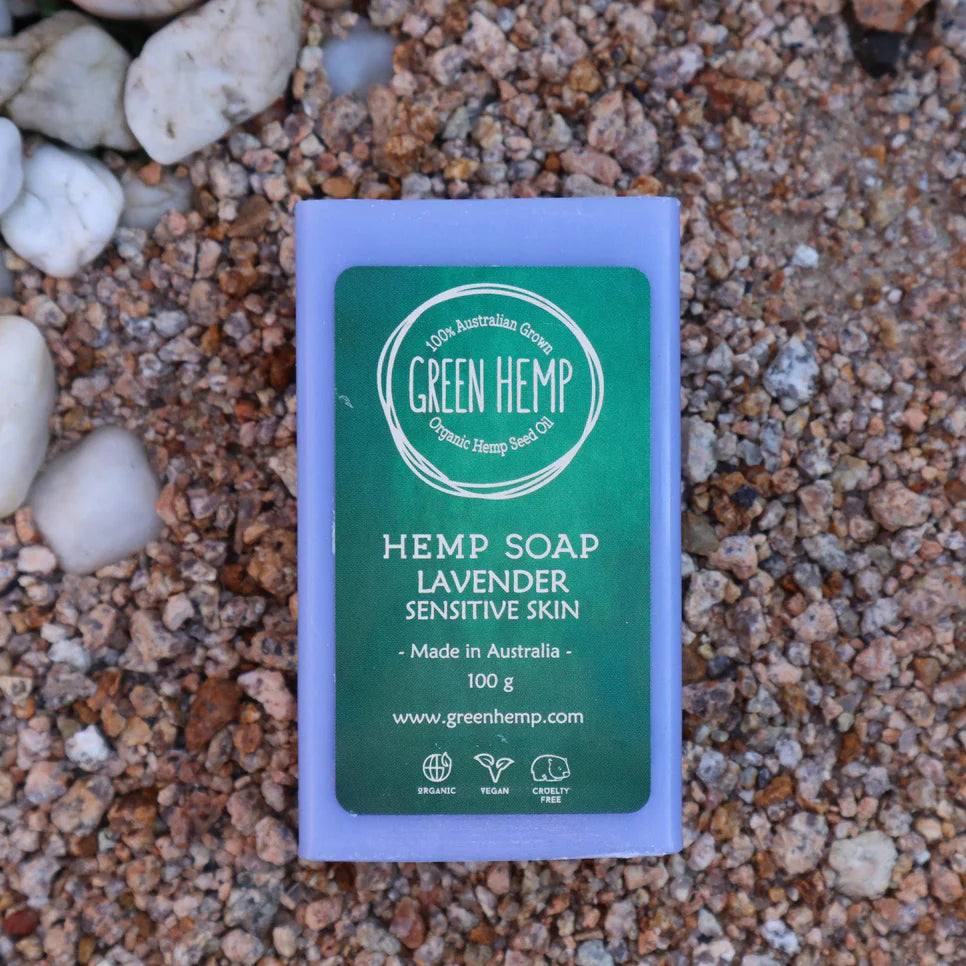 Soap Bars Lemongrass Lavender Unscented - Hemp Seed Oil Soap