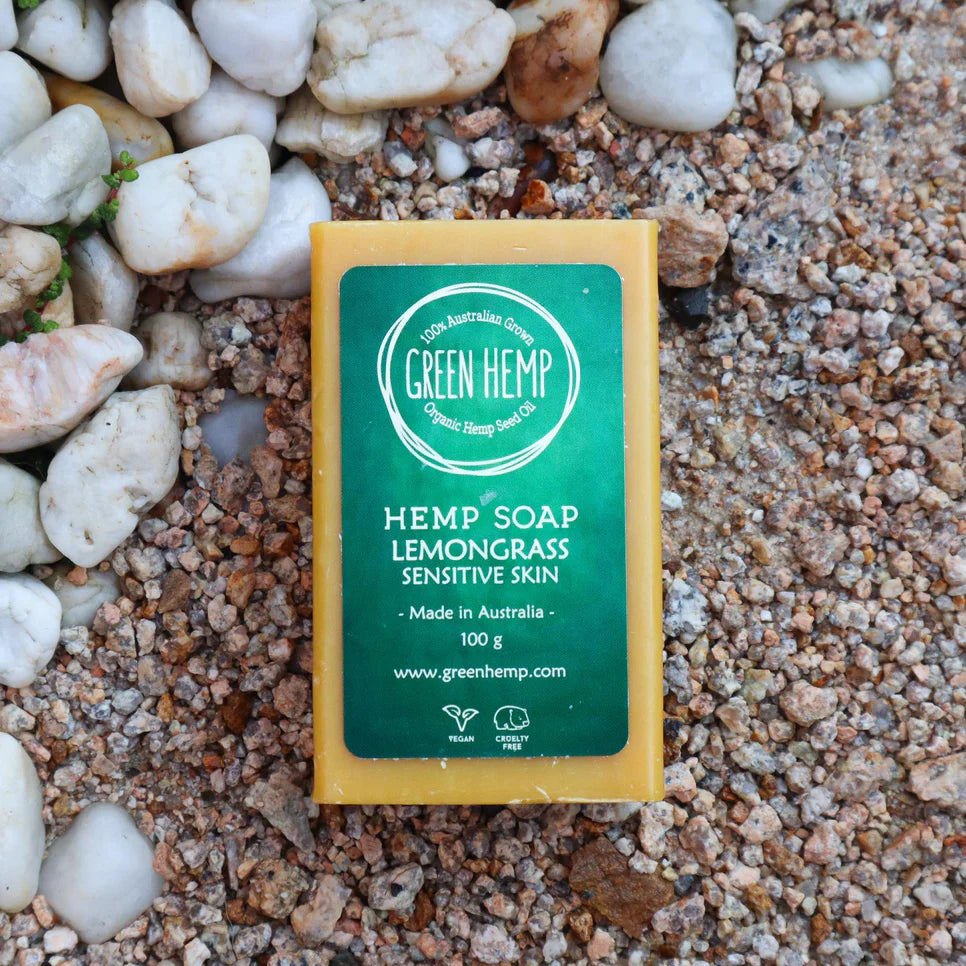 Soap Bars Lemongrass Lavender Unscented - Hemp Seed Oil Soap