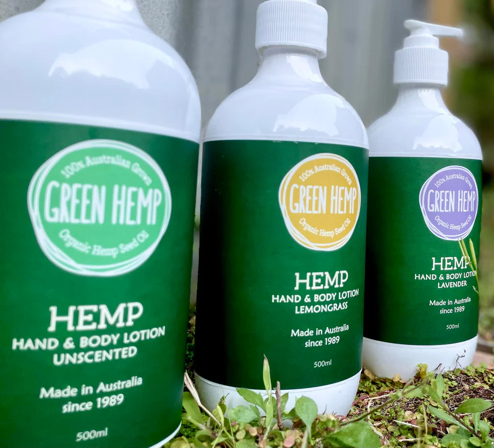 Green Hemp Body lotion 500 ml Pump bottle