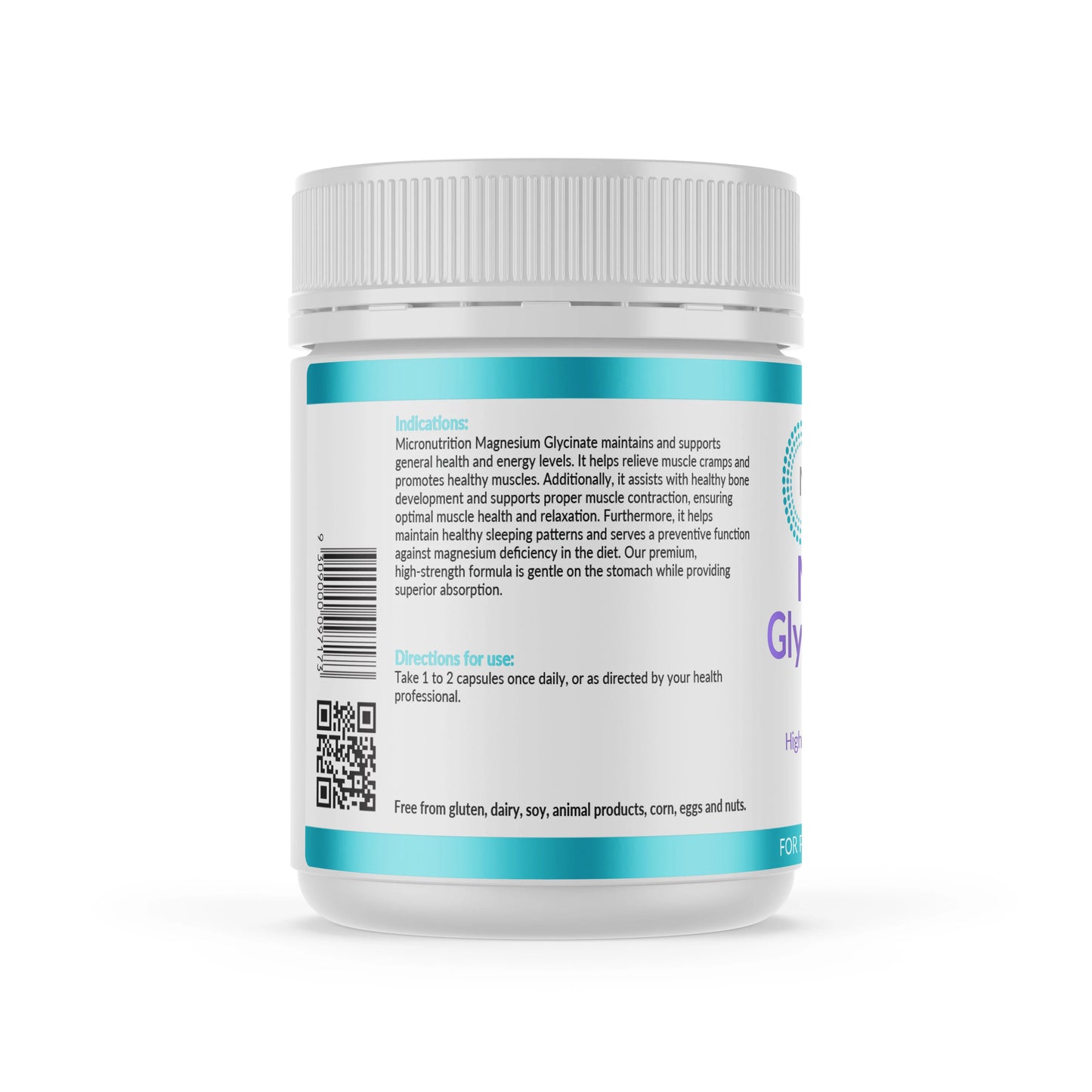 Micronutrition Magnesium Glycinate 750mg - 120 Capsules