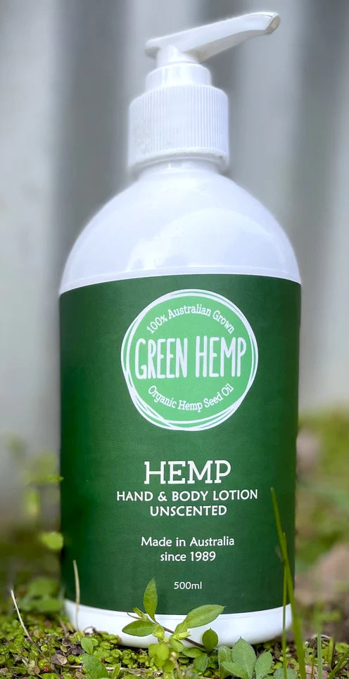 Green Hemp Body lotion 500 ml Pump bottle