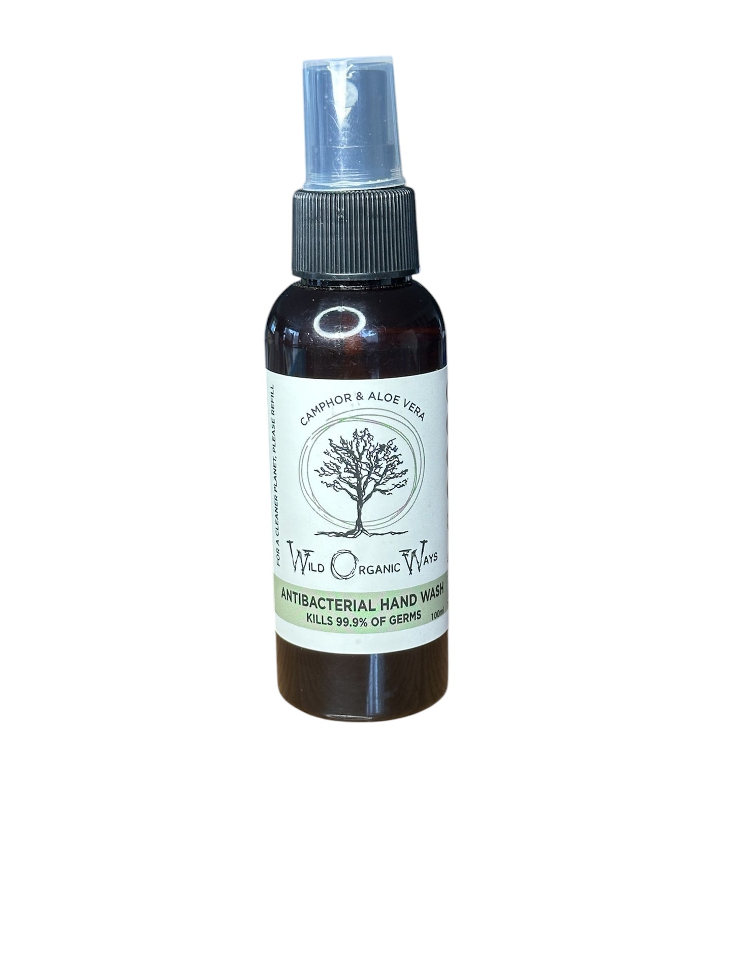 WOW Antibacterial Hand Wash - Naturally Antibacterial 100ml- Take anywhere bottle