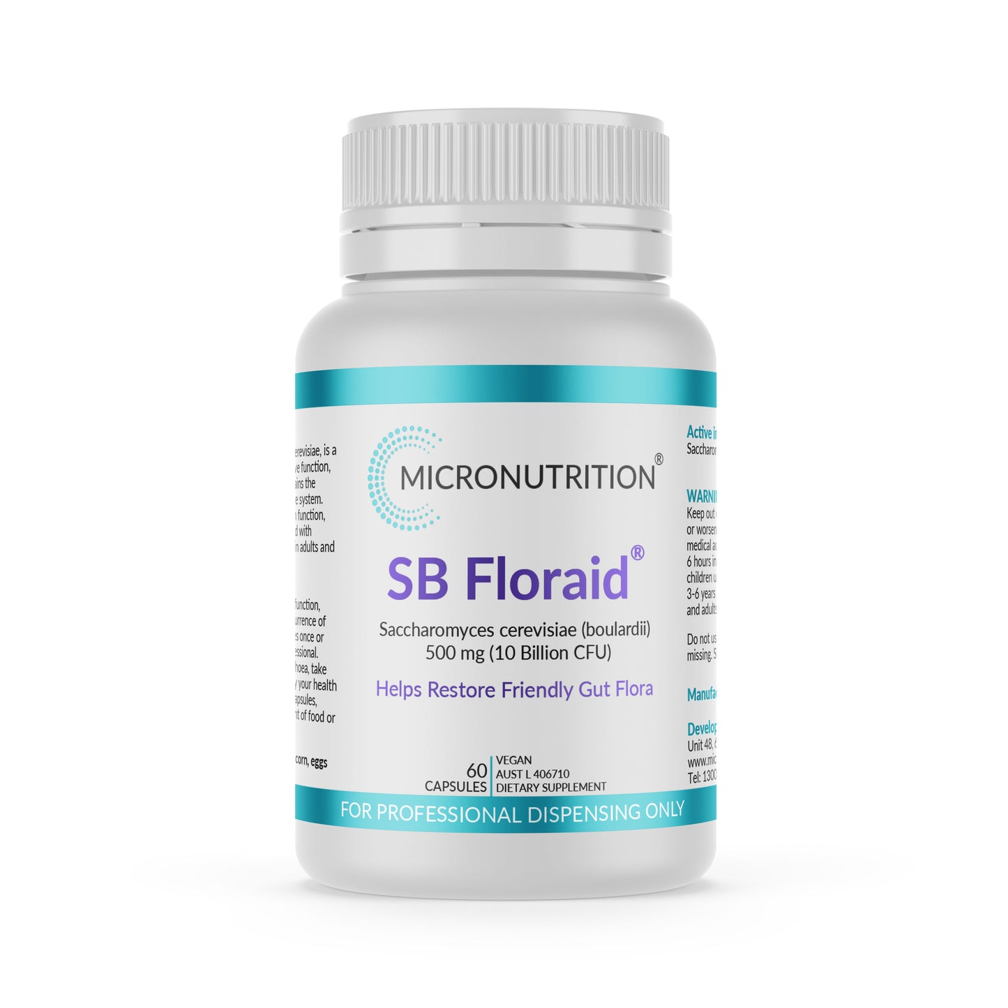Micronutrition SB Floraid® (Saccharomyces boulardii) - 60 Capsules