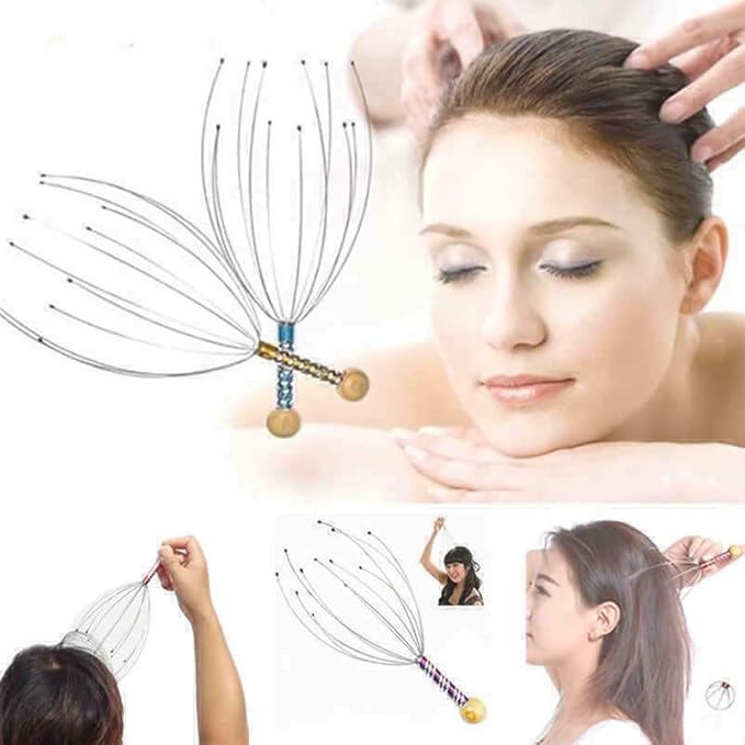 Head Scalp Massager Relaxing Therapeutic Portable Stress Relief