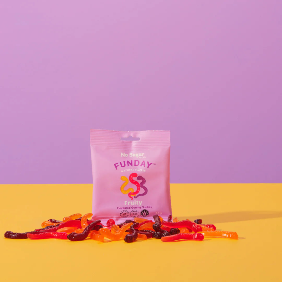 Funday Natural Sweets- Fruity Gummy Snakes