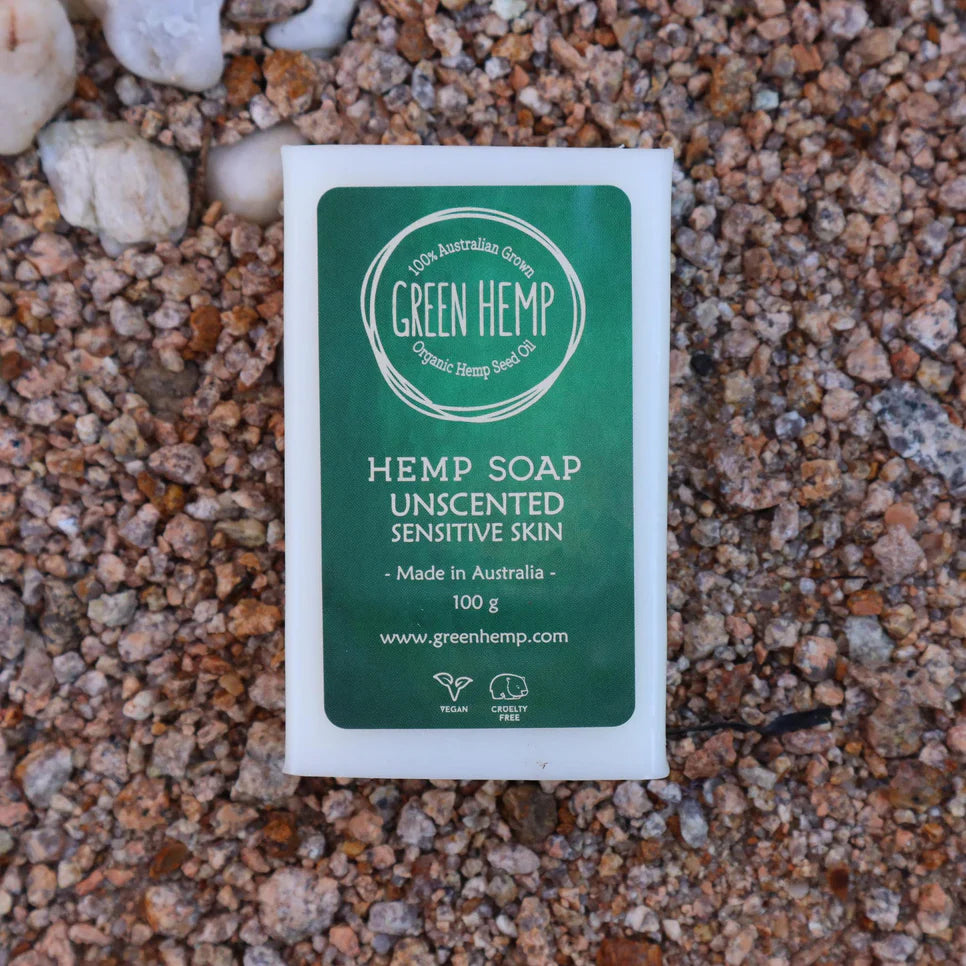 Soap Bars Lemongrass Lavender Unscented - Hemp Seed Oil Soap