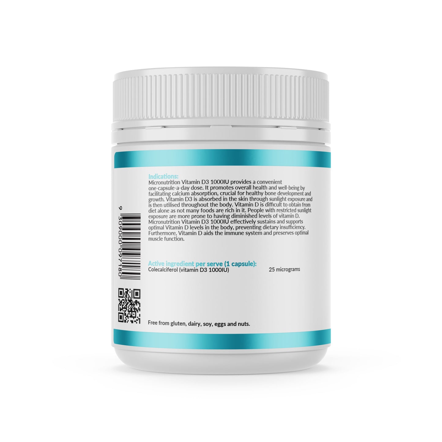 Micronutrition Vitamin D3 1000 IU 240.s