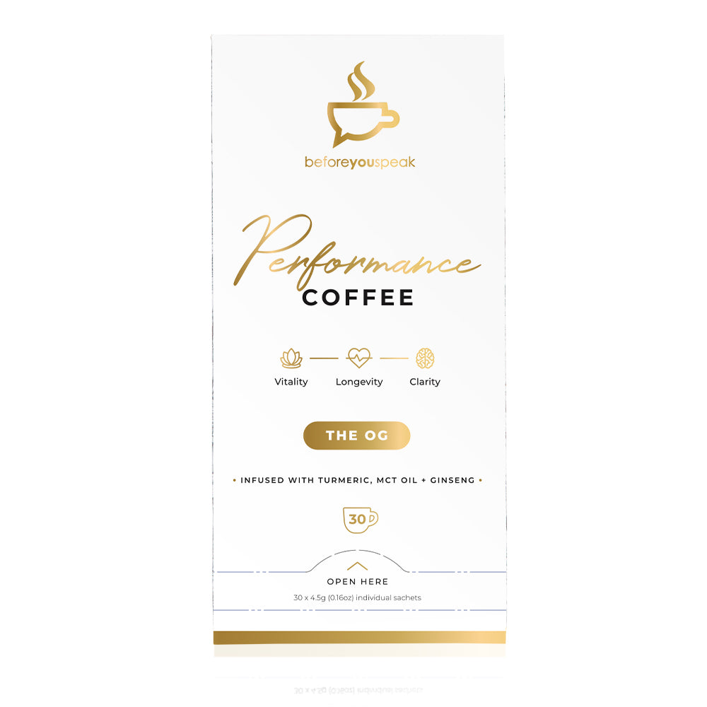 Before You Speak Performance Coffee- 30 day pack