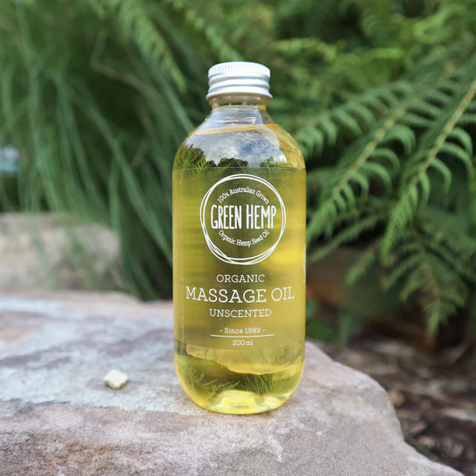 Green Hemp Massage Oil