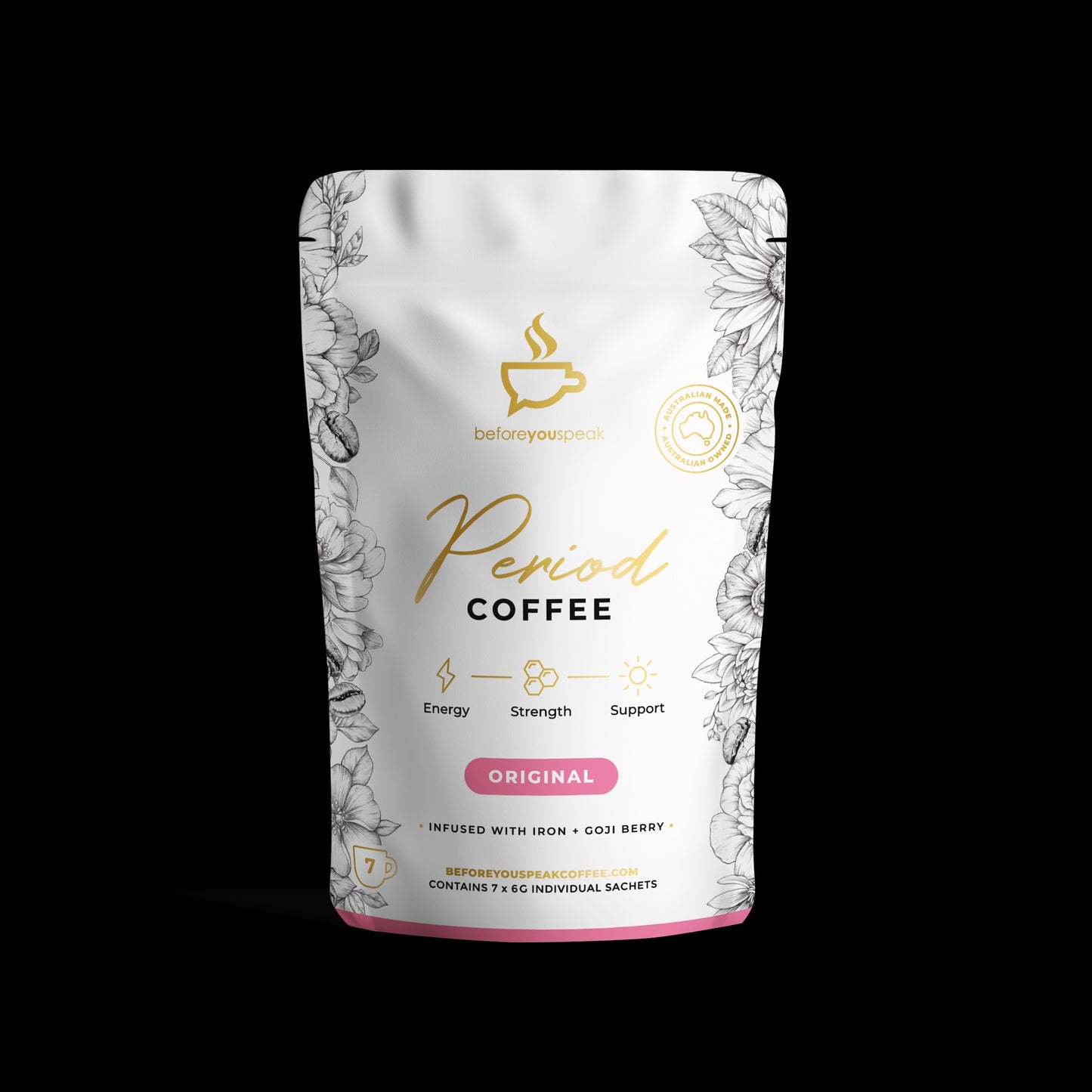 Before You Speak- Period Coffee- 7 Day pack