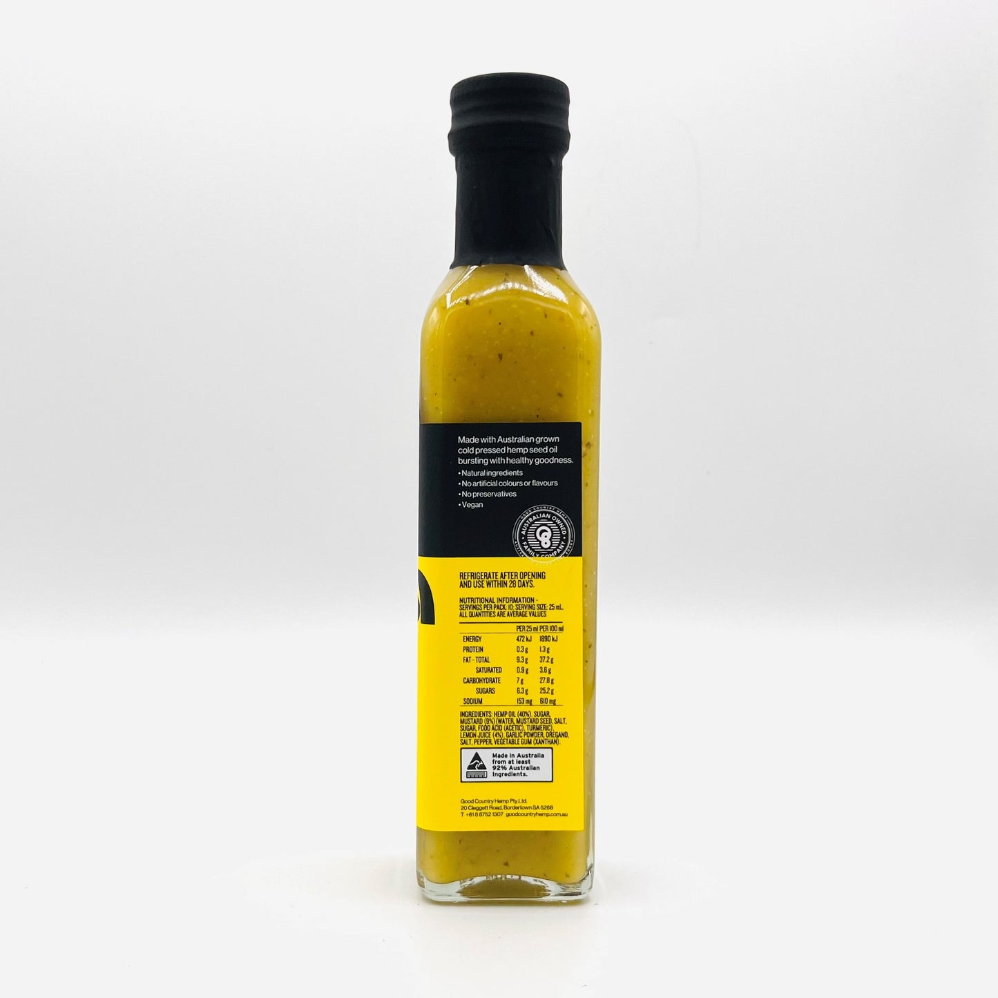 Good Country Hemp Salad dressing Lemon- Hemp seed oil 250ml